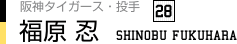 福原忍（阪神タイガース・投手　28番）